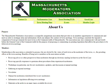 Tablet Screenshot of massmoderators.org